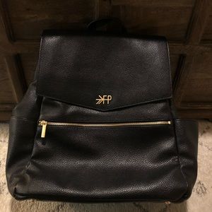 Freshly picked black backpack